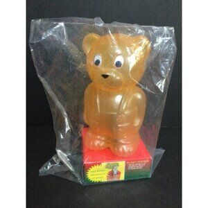 Vintage Automatic Plant Watering Feeder Orange Gummy Bear Plastic In Package